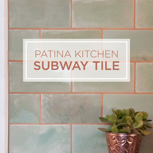 Rustic Farmhouse Kitchen – A Patina Subway Tile Backsplash
