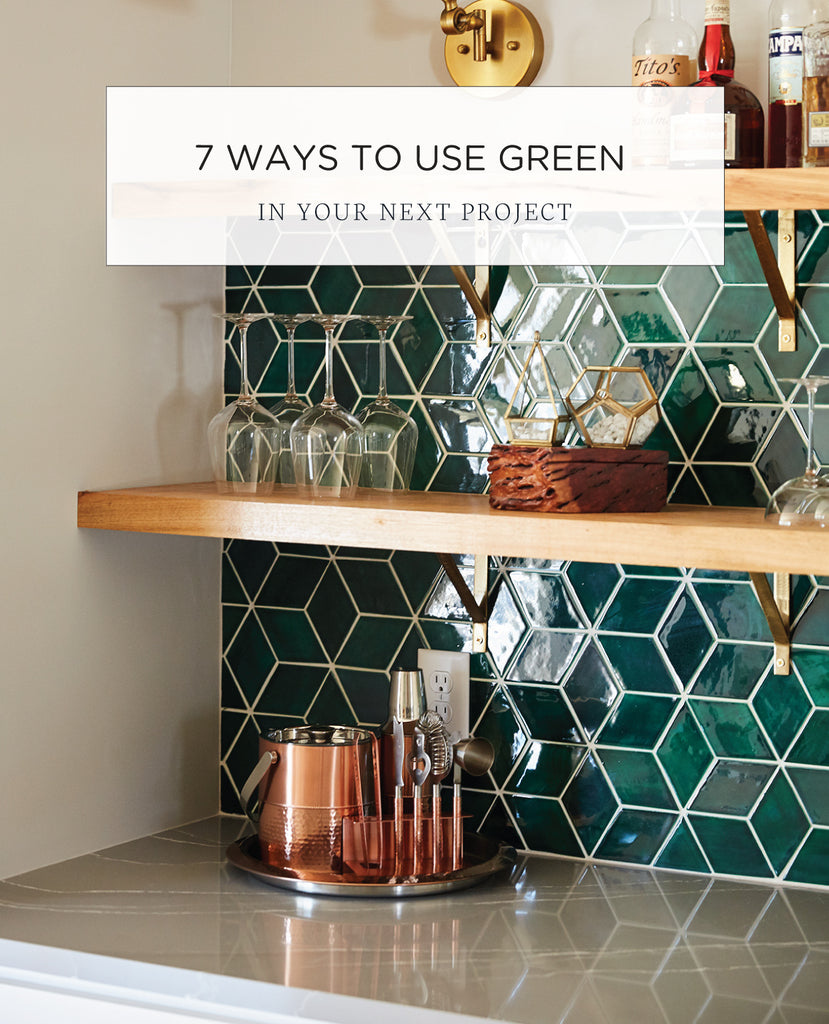 7 Ways to Use Green Tile in your Next Project