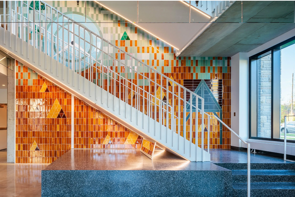 St. Olaf College Multistory Tile Wall