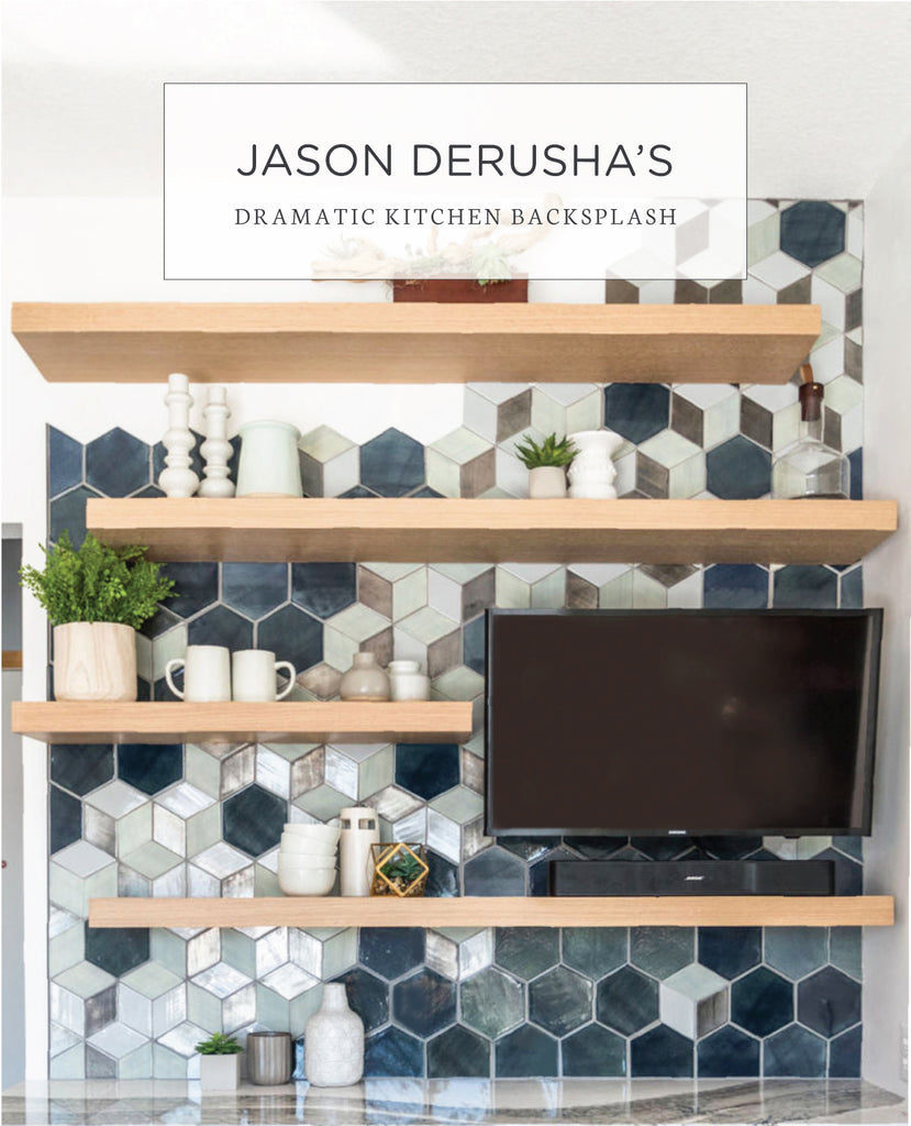 Jason DeRusha's Dramatic Kitchen Backsplash