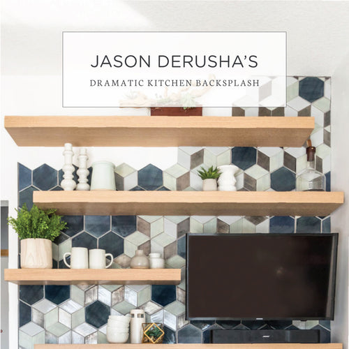 Jason DeRusha's Dramatic Kitchen Backsplash