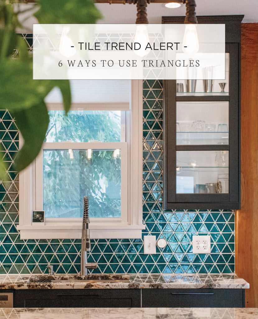 Tile Trend Alert: 6 Ways to Use Triangles – Mercury Mosaics