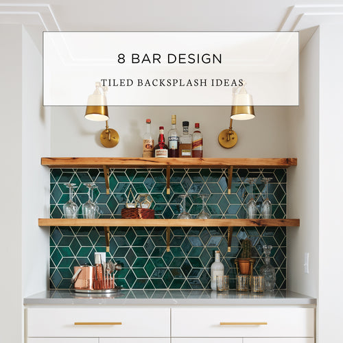 8 Bar Design Tiled Backsplash Ideas