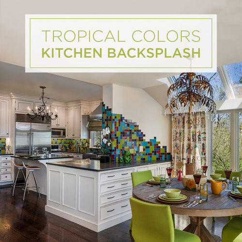 Tropical Kitchen Backsplash
