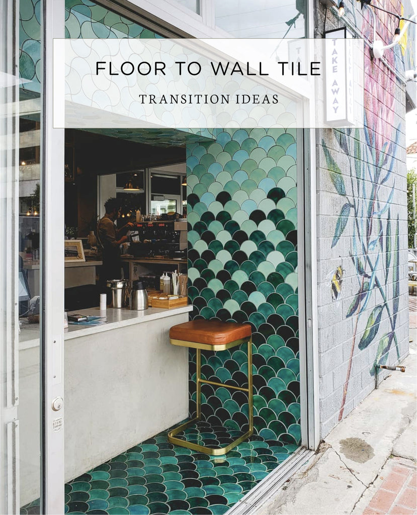 Floor to Wall Tile Transition Ideas