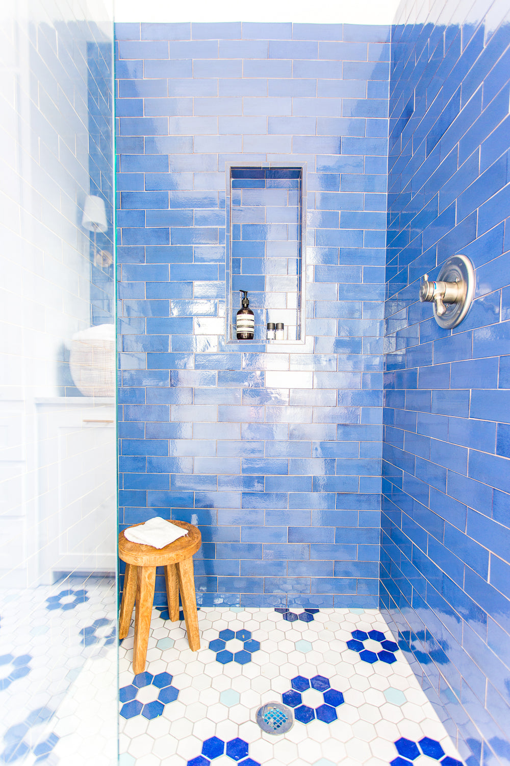 Stunning Sapphire Blue Bathroom