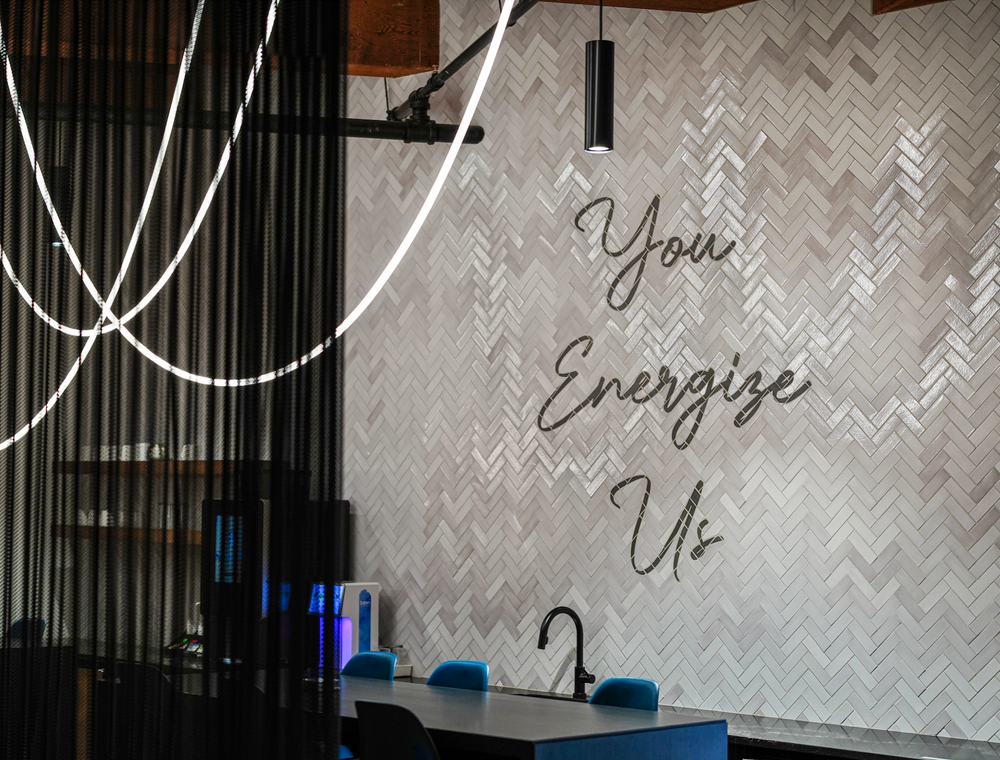 'You Energize Us' Custom Lettering Design