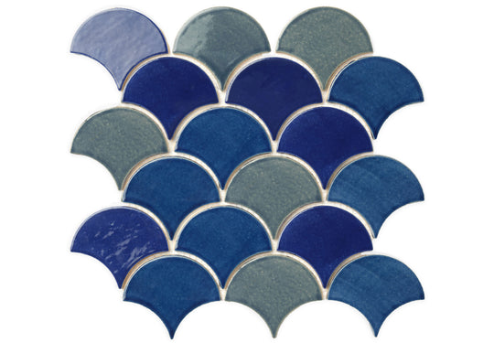 Medium Moroccan Fish Scales<br class="res"> Denim Blend