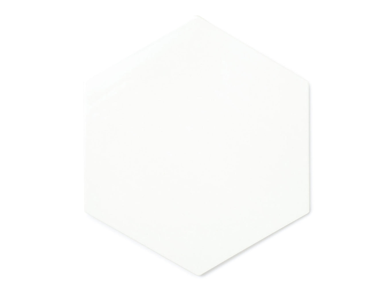 Large Hexagon - 11 Deco White