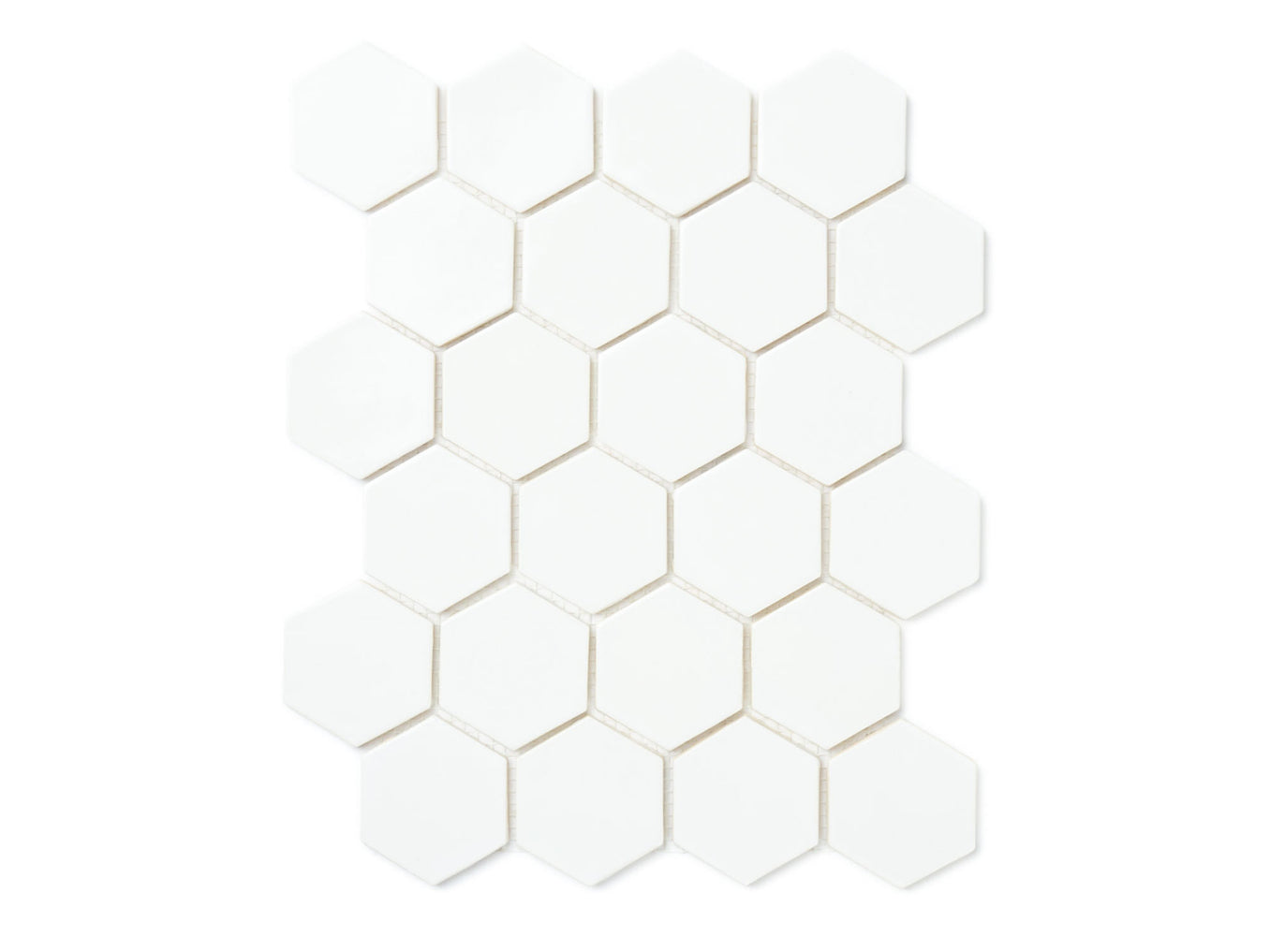 Small Hexagon - 11 Deco White