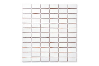 1"x2" Stacked Pattern - 130 White