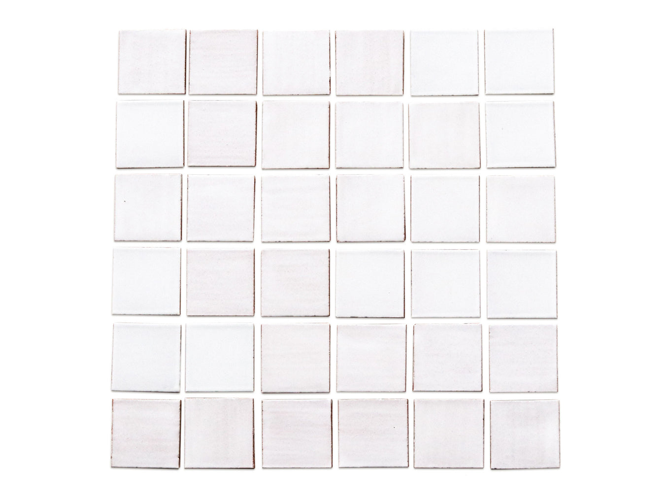 2"x2" Stacked Pattern - 130 White
