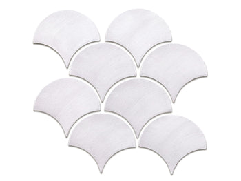 Large Moroccan Fish Scales - 130 White