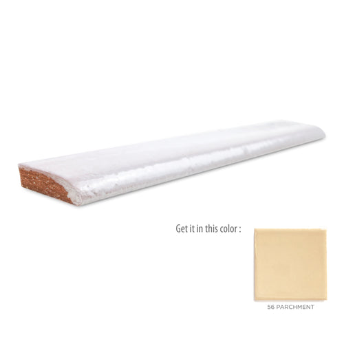 1x6 bullnose tile 56 Parchment