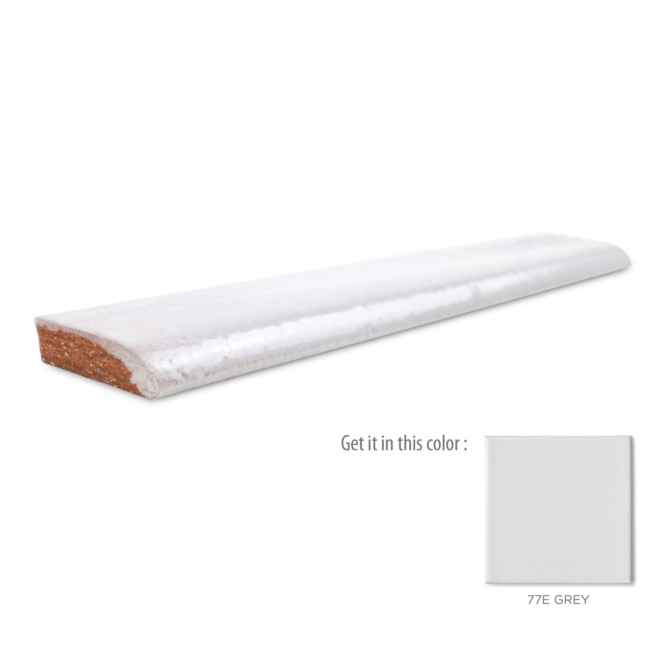 1"x6" Bullnose - 77 Grey