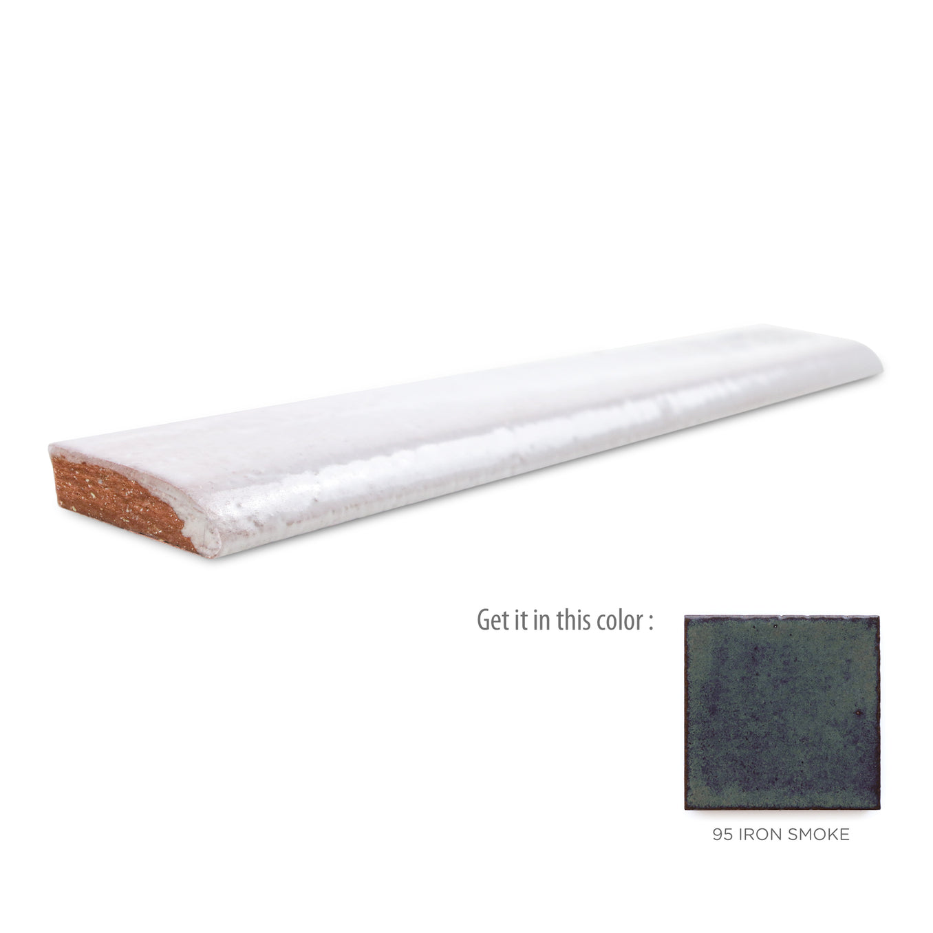 1"x6" Bullnose - 95 Iron Smoke