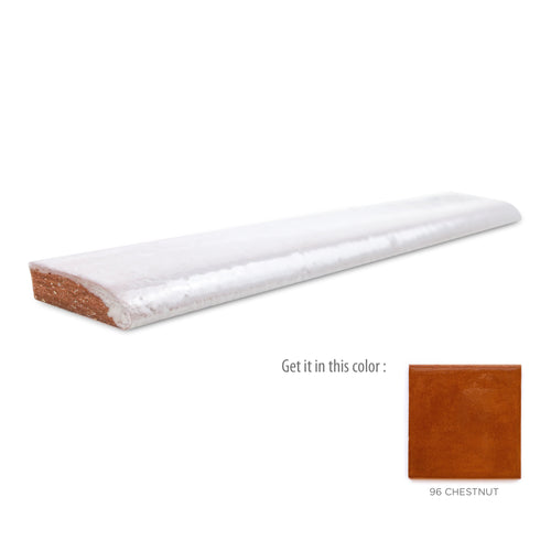 1x6 bullnose tile 96 Chestnut