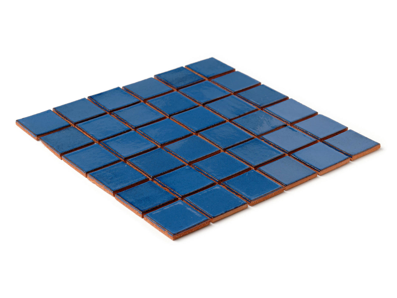 2"x2" Stacked Pattern - 23 Sapphire Blue