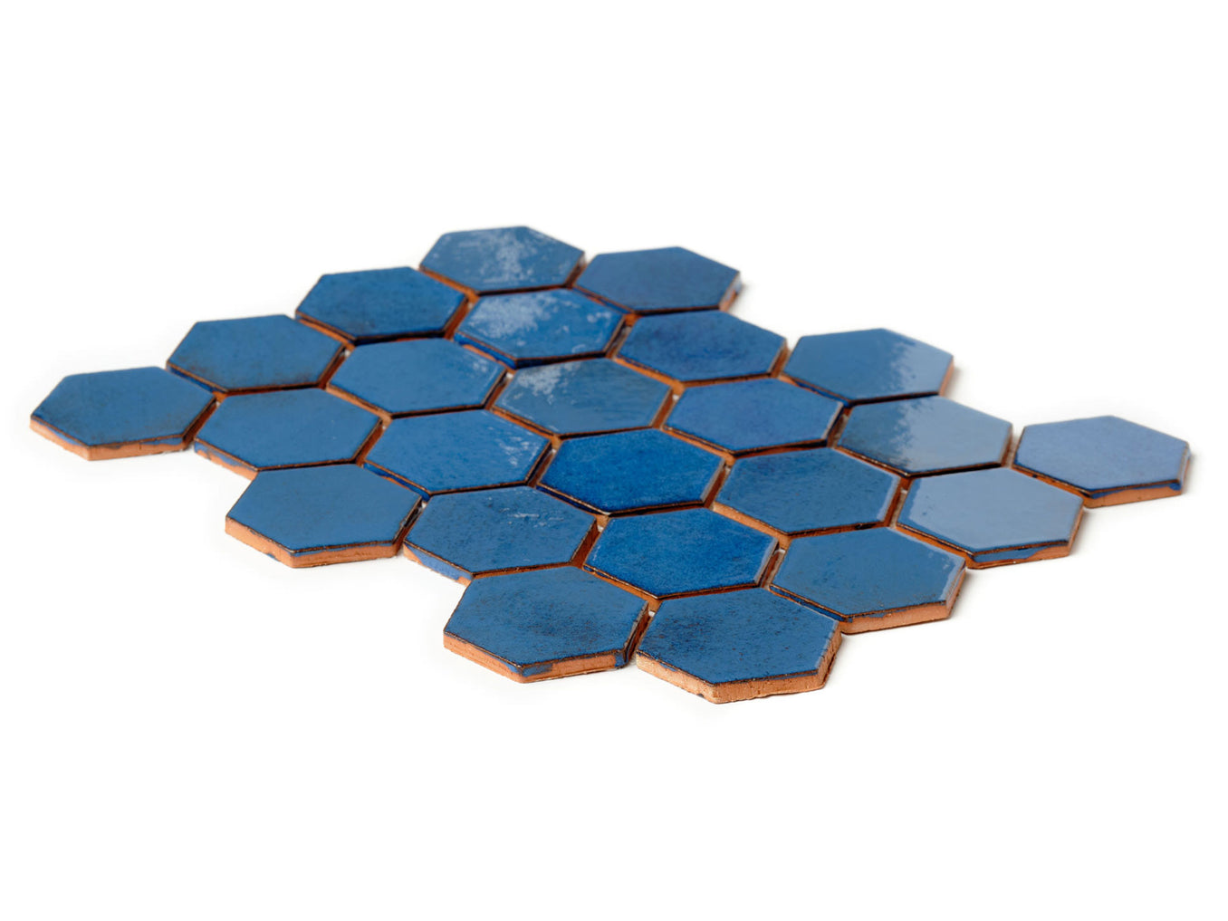 Small Hexagon - 23 Sapphire Blue