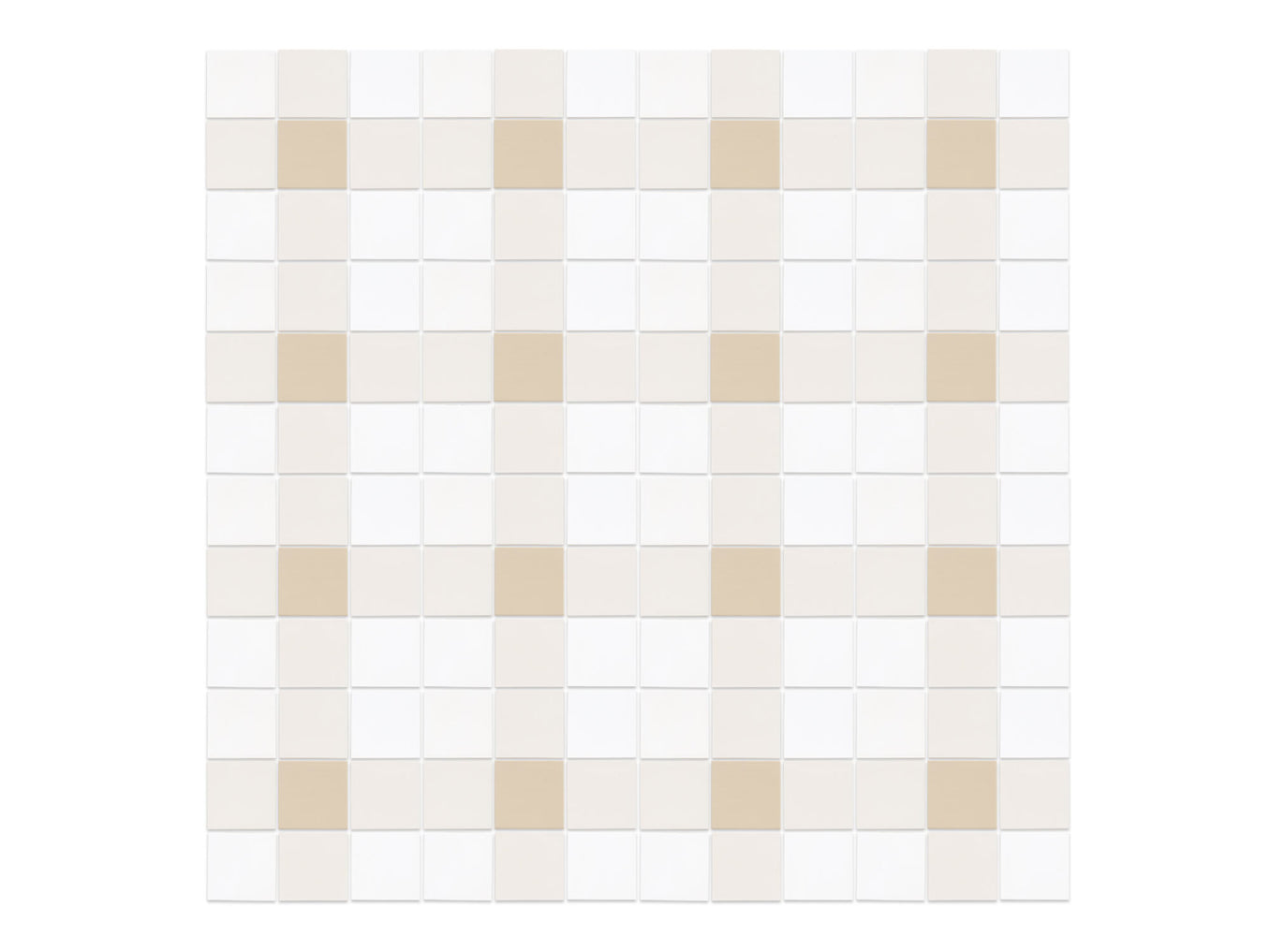 4"x4" Sheeted Subway Tile Pattern - Neutral Plaid Blend