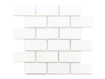 2"x4" Subway Tile - 11 Deco White