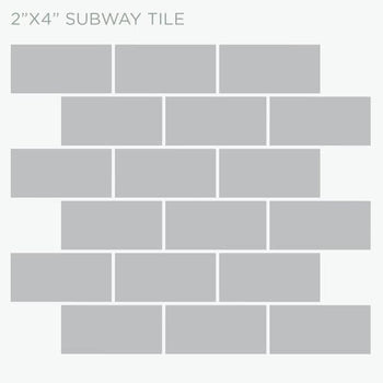 Unlisted 2"x4" Subway Tile - 155 Steel