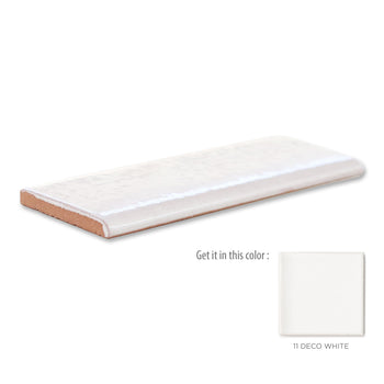 2"x6" Bullnose - 11 Deco White