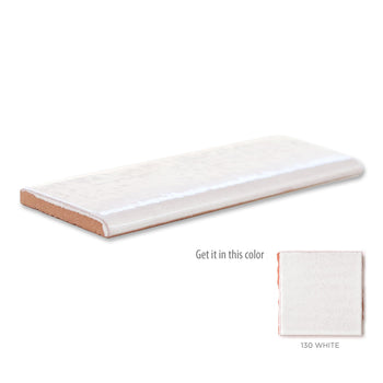 2"x6" Bullnose - 130 White