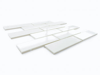 2"x6" Subway Tile - 11 Deco White