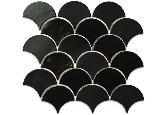 Medium Moroccan Fish Scales<br>Onyx Blend