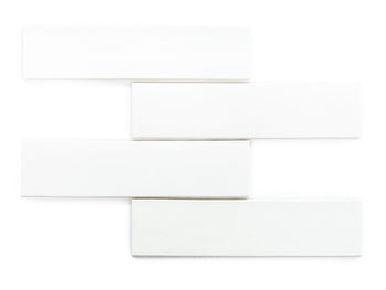 3"x12" Subway Tile - 11 Deco White