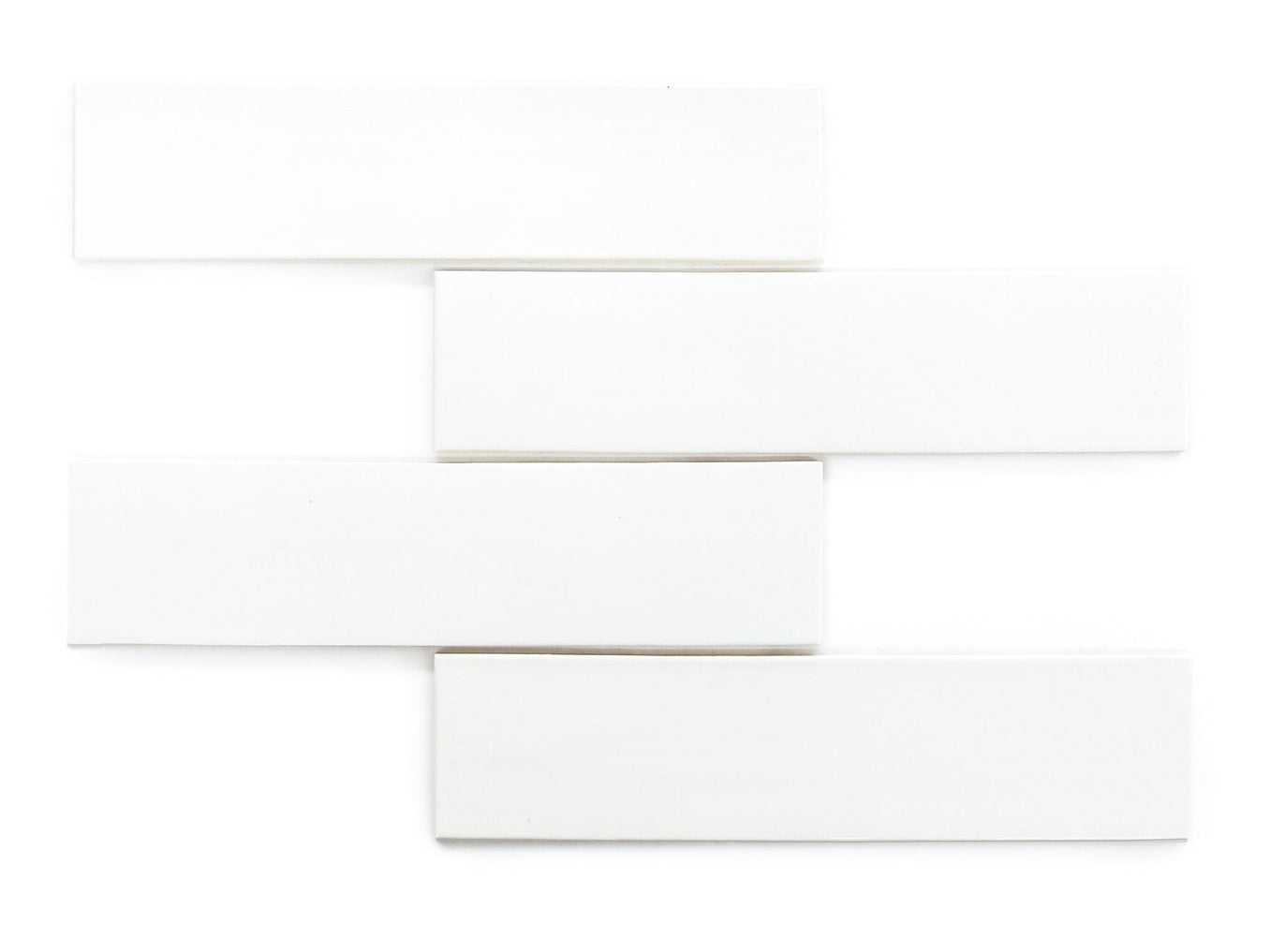 3"x12" Subway Tile - 11 Deco White
