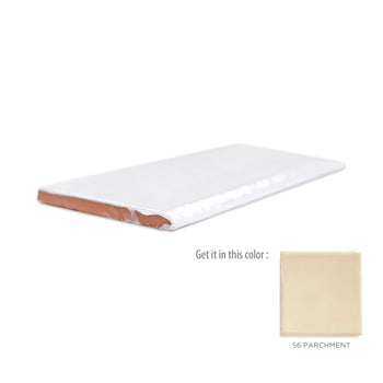 3"x6" Bullnose - 56 Parchment