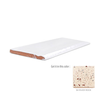 3"x6" Bullnose - 94 River Rock