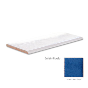 3"x8" Bullnose - 23 Sapphire Blue