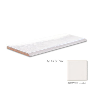 3"x8" Bullnose - 301 Marshmallow