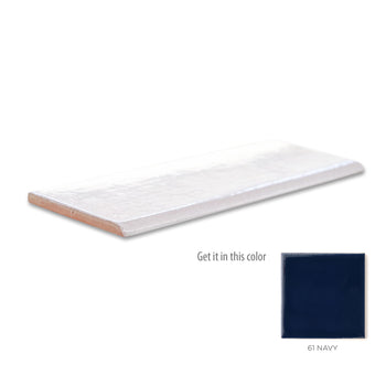 3"x8" Bullnose - 61 Navy