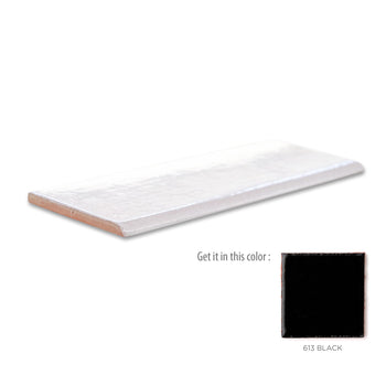 3"x8" Bullnose - 613 Black