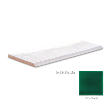 3"x8" Bullnose - 75 Emerald