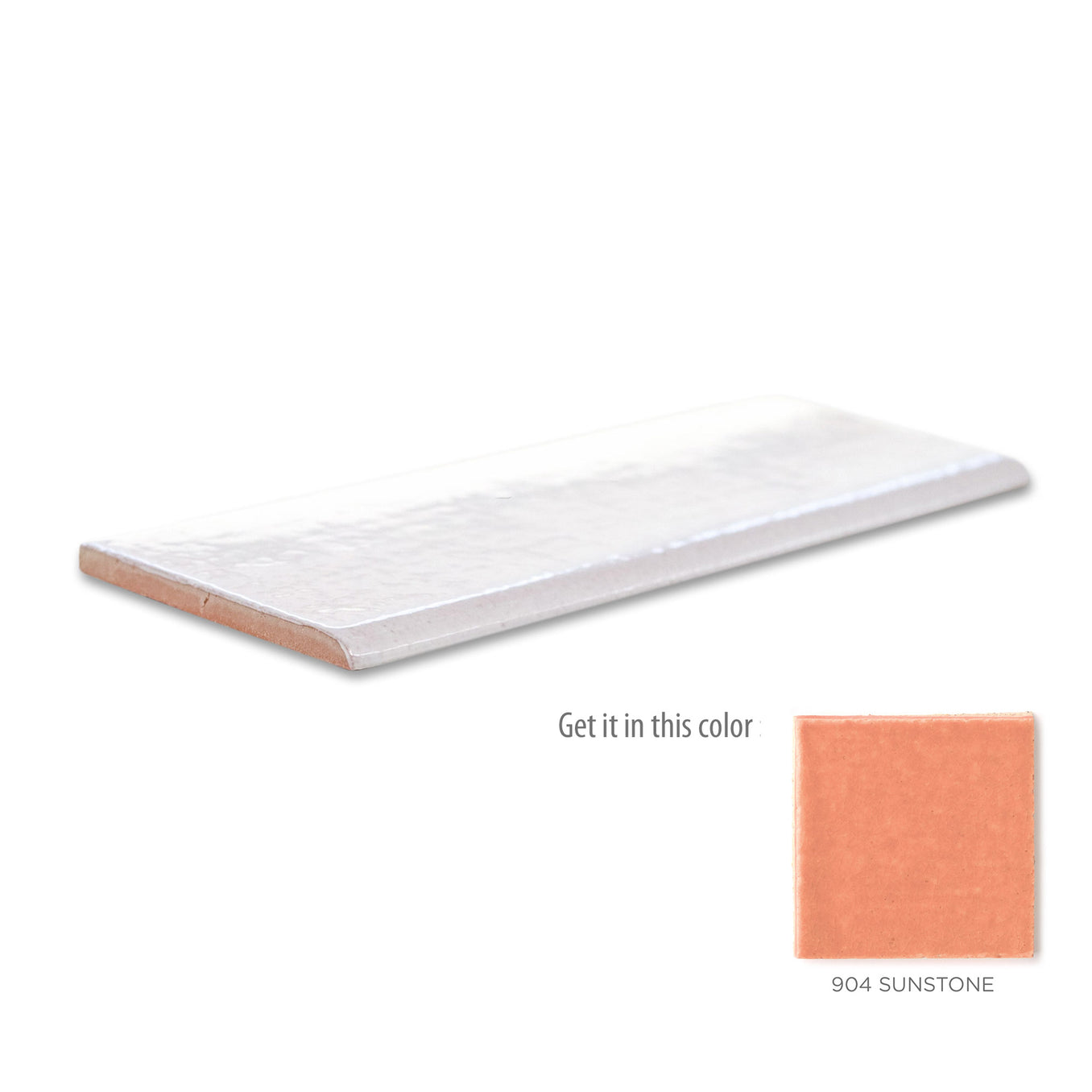3"x8" Bullnose - 904 Sunstone