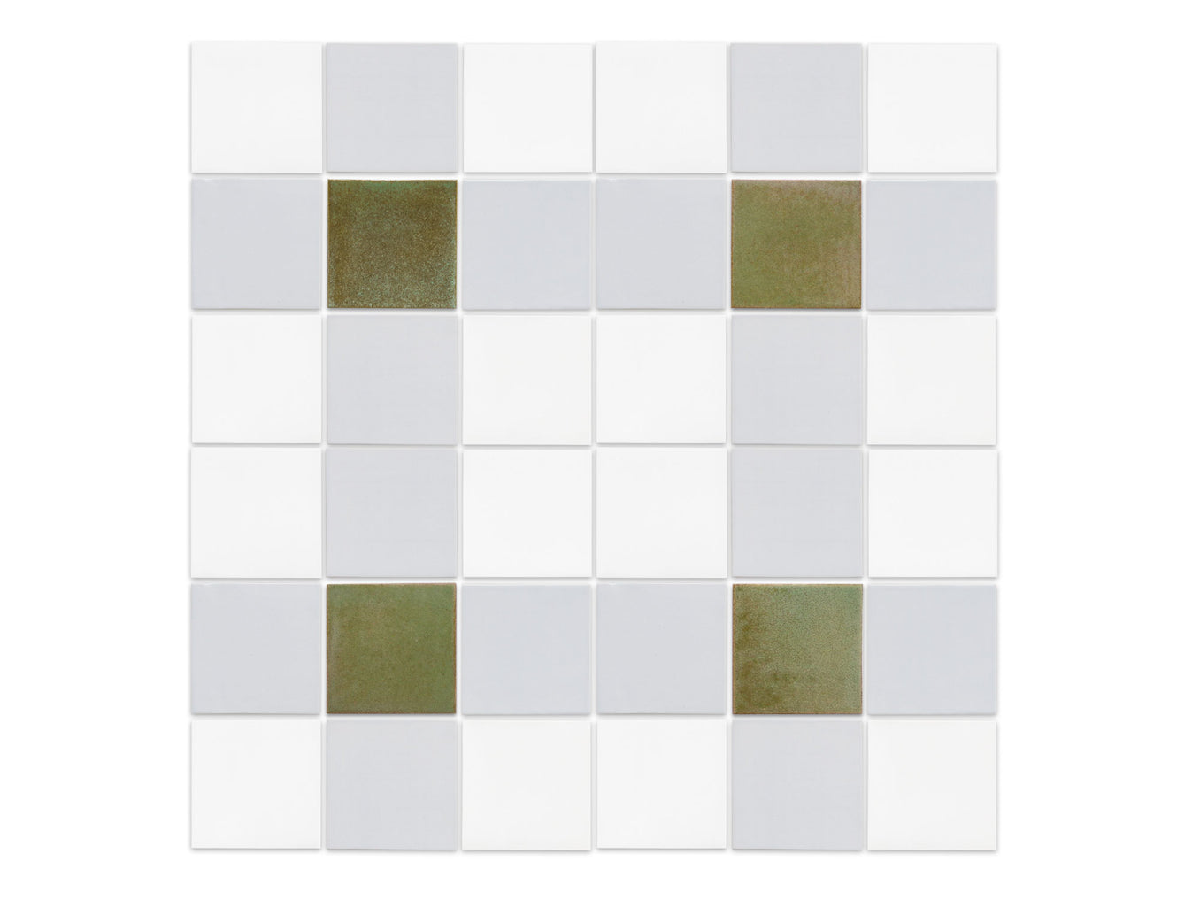 4"x4" Sheeted Subway Tile Pattern - Eastlake Plaid Blend