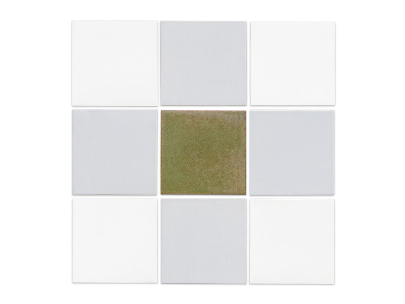 4"x4" Sheeted Subway Tile Pattern - Eastlake Plaid Blend