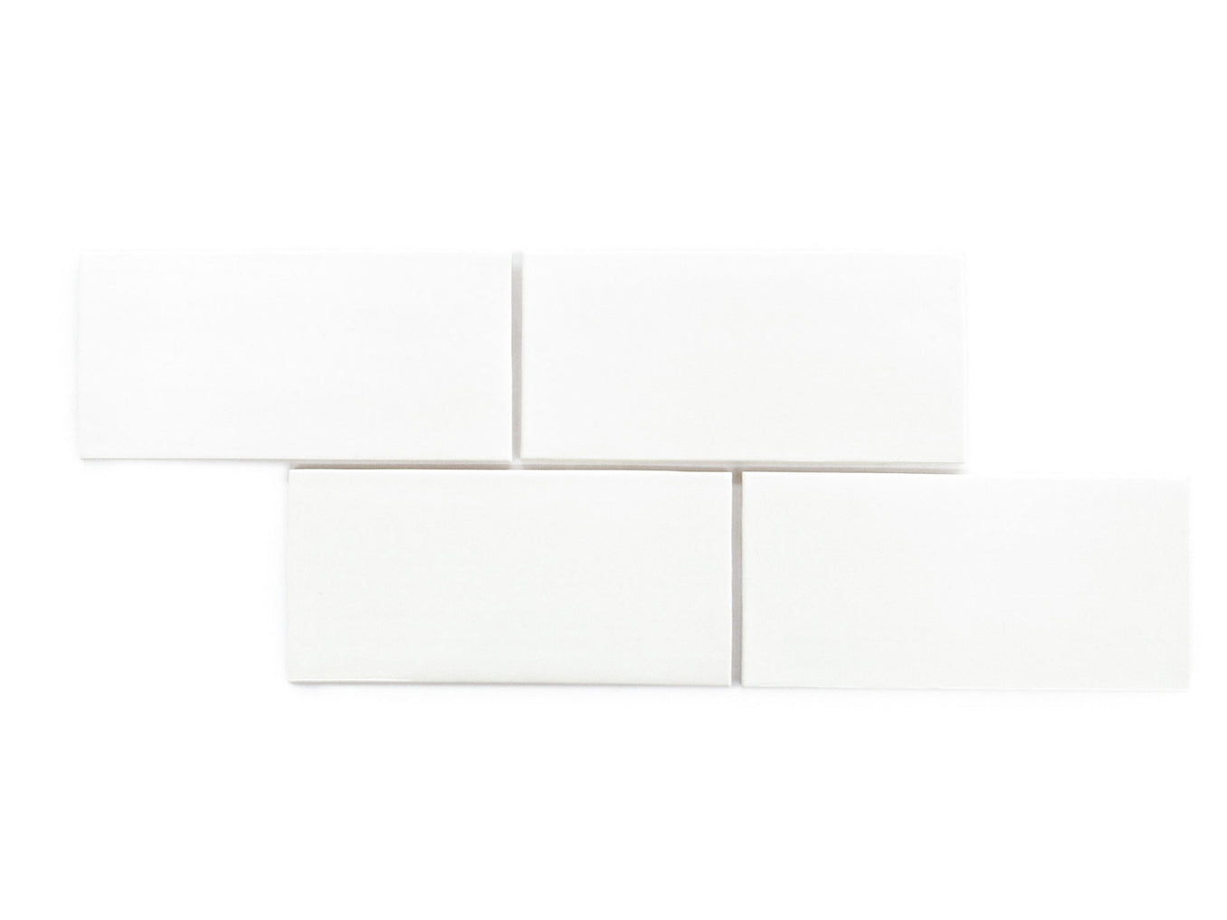 4"x8" Subway Tile - 11 Deco White