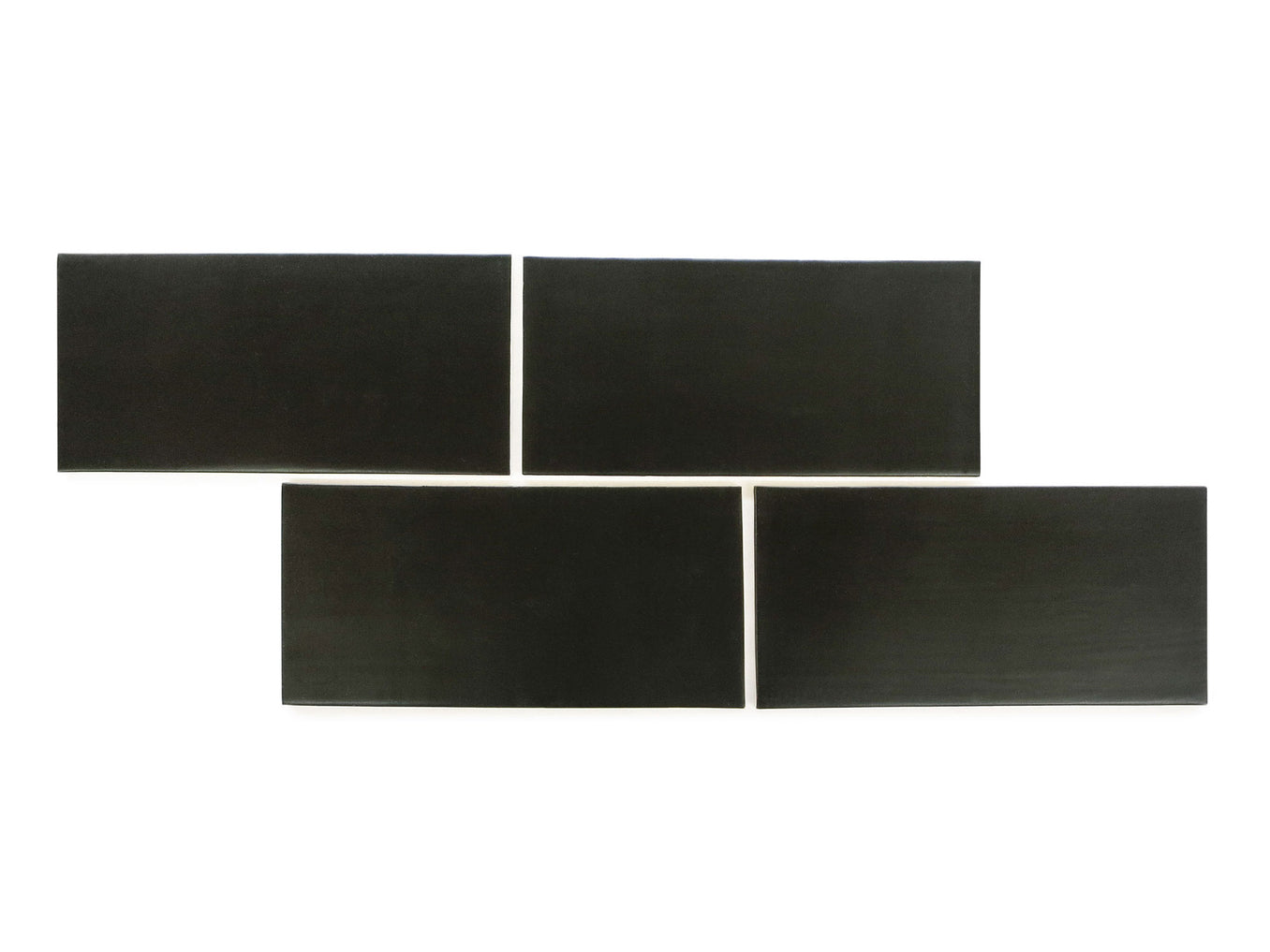 4"x8" Subway Tile - 366 Satin Black