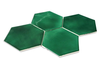 Large Hexagon - 75 Emerald