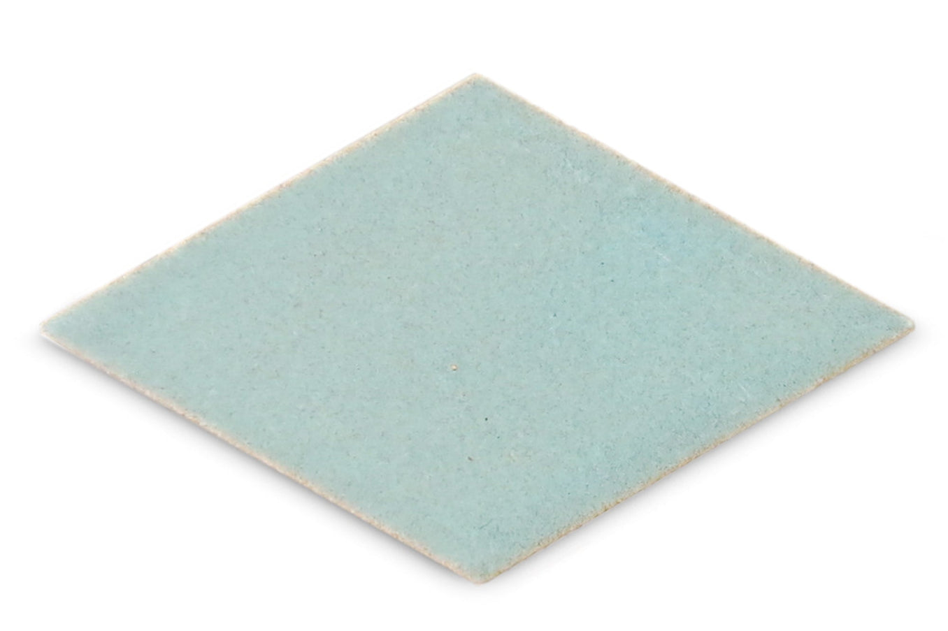 light teal diamond tile, teal diamond tile sample, teal diamond pattern tile sample
