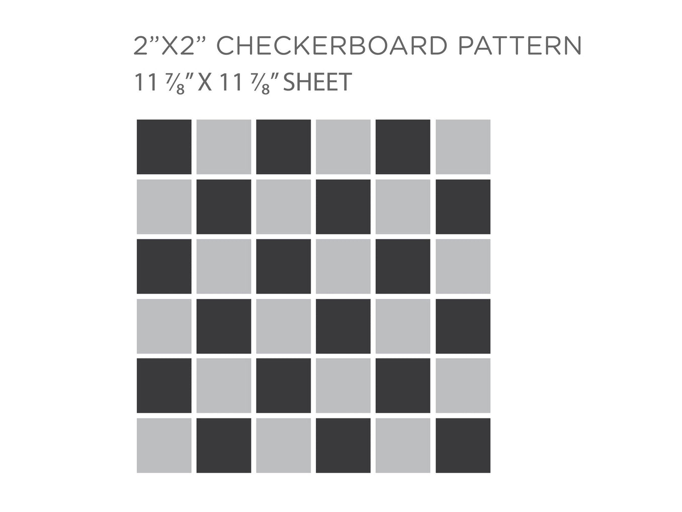 2"x2" Checkerboard Sheet