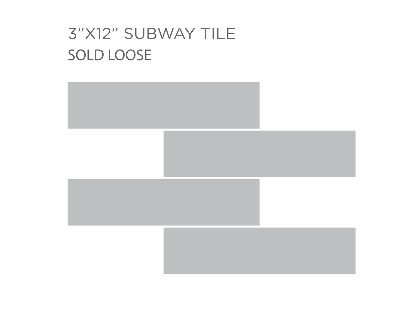 3x12 Subway Tile Square Foot