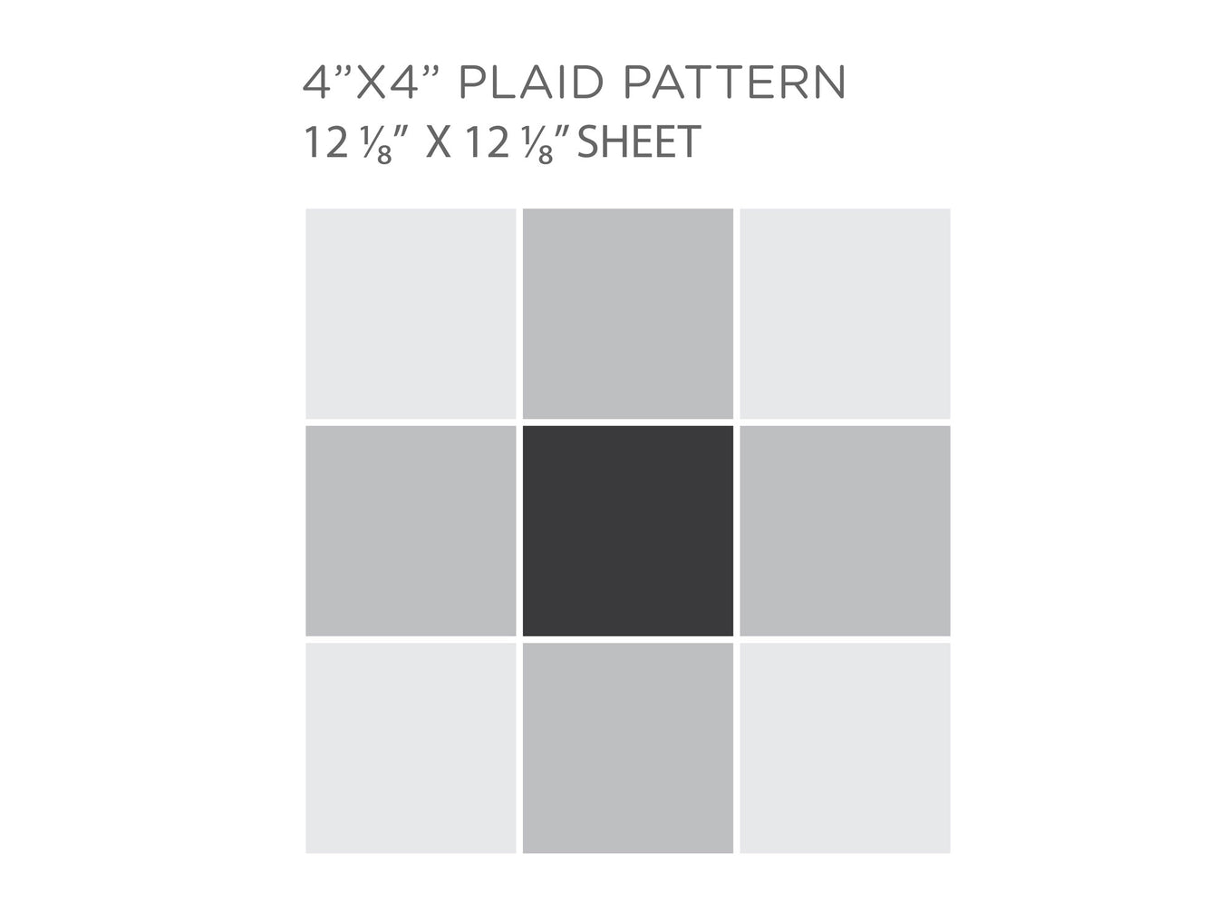4"x4" Plaid Pattern Sheet