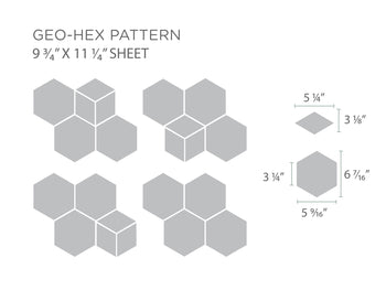 Birchwood blend Geo-Hex Pattern | Small Batch of 20sf